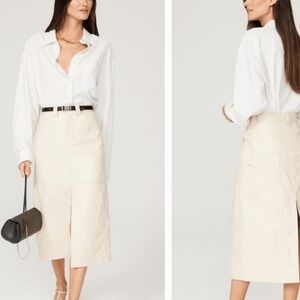 A.L.C. Alden Vegan Leather midi pencil skirt w/great pockets from Neiman’s